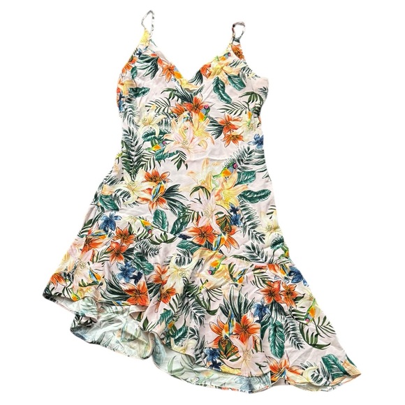 Amanda Uprichard Mini Floral Silk Cocktail Dress Large - Picture 4 of 11